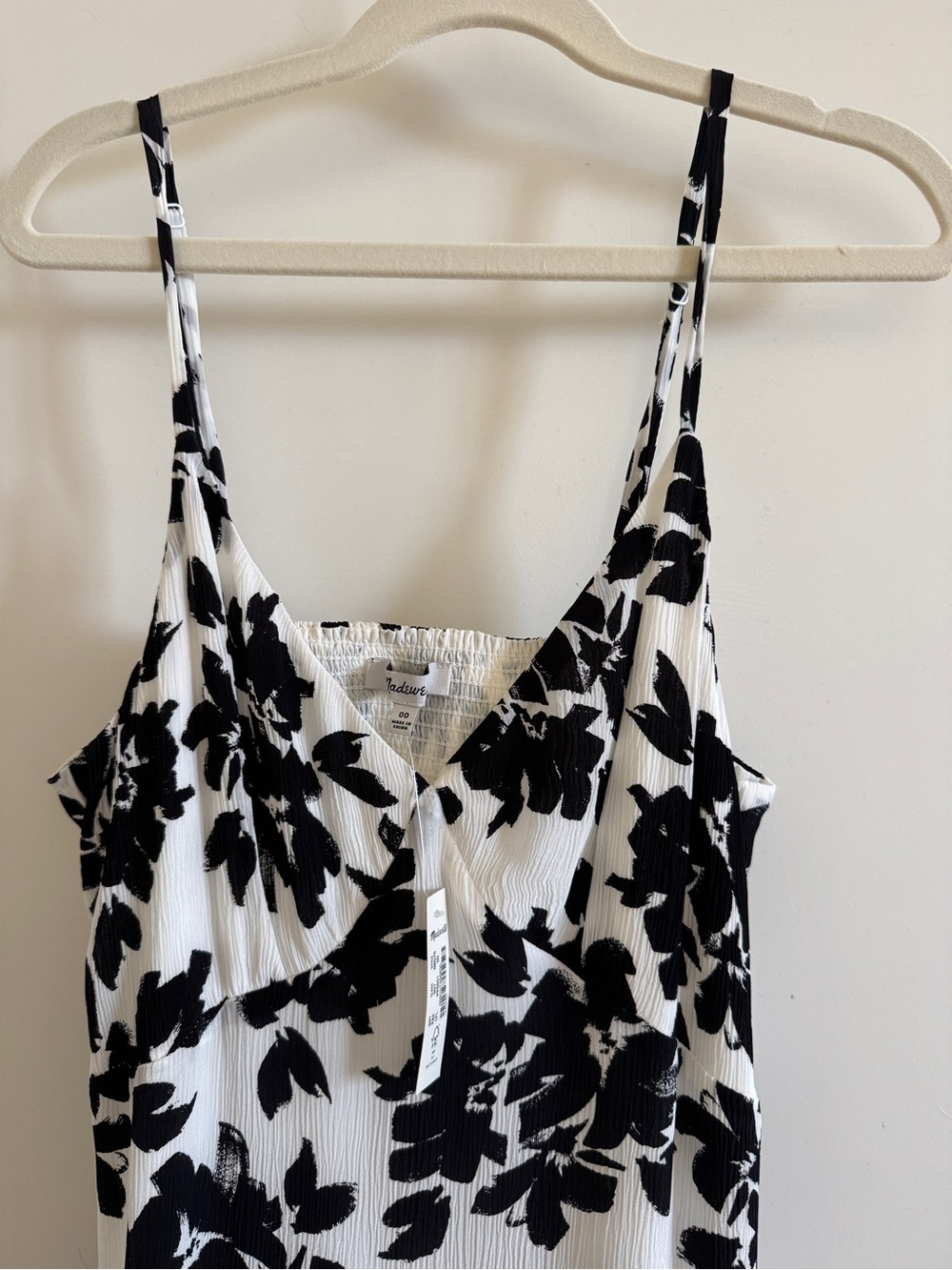 NWT Madewell Smocked Sleeveless Maxi Dress in Floral - Picture 4 of 5